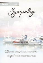 Load image into Gallery viewer, Sympathy - Boats - Greeting Card - Free Postage
