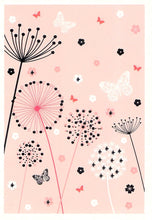 Load image into Gallery viewer, Blank - Silver / Pink Flowers - Greeting Card - Free Postage
