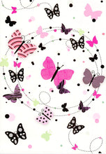 Load image into Gallery viewer, Blank - Gold Foil / Pink Butterflies - Greeting Card - Free Postage
