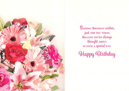 Birthday - General / Open - Flowers - Greeting Card - Multi Buy Discount