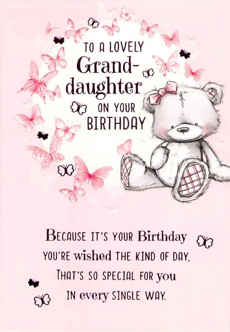 Birthday - Granddaughter - Greeting Card - Multi Buy Discount