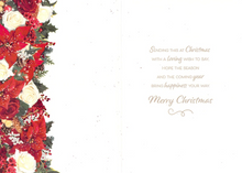 Load image into Gallery viewer, Christmas - Daughter - Floral - Greeting Card - Free P&amp;P
