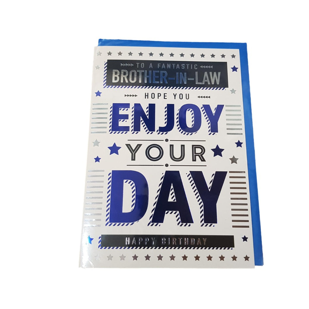 Birthday (Brother In Law) - Greeting Card - Multi Buy - Free P&P