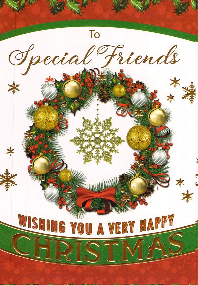 Christmas - Friends - Merry Christmas -  Greeting Card