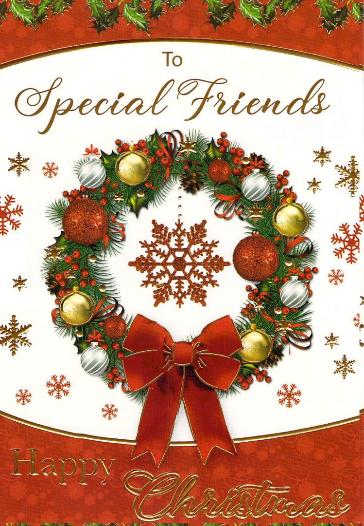 Christmas - Friends - Merry Christmas -  Greeting Card