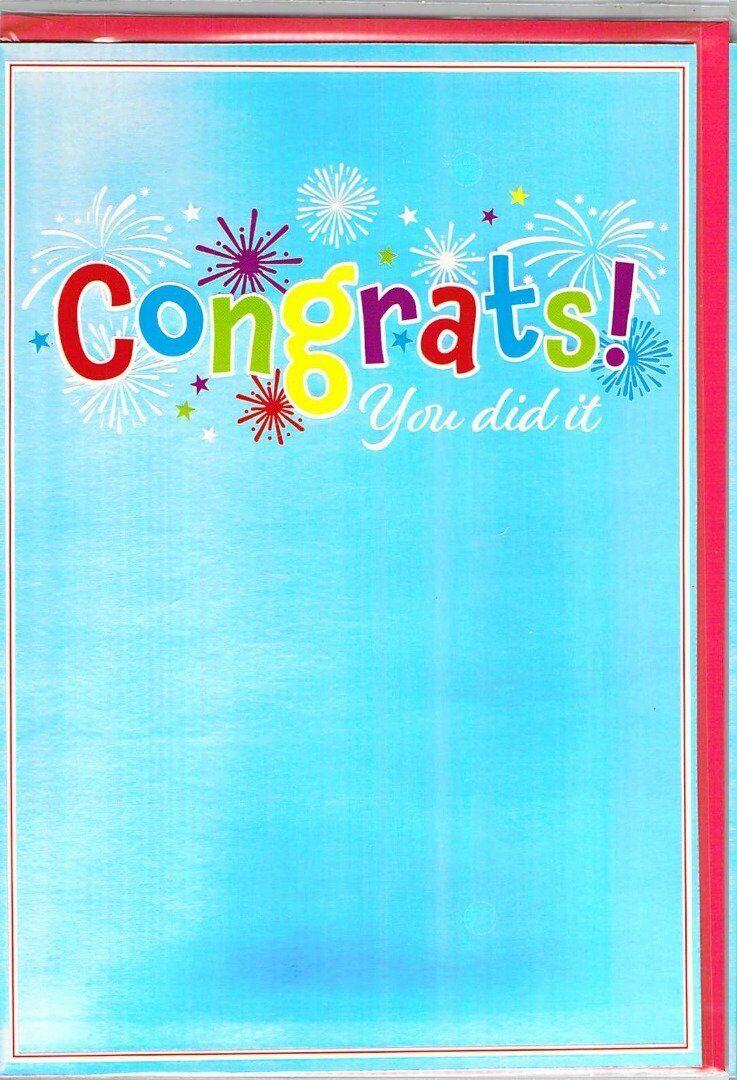 Congrats - Holographic -  Greeting Card