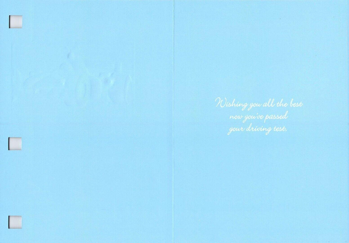 Well Done - You Passed Driving Test - F1 Car - Greeting Card - Free Postage