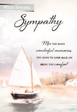 Load image into Gallery viewer, Sympathy - Boat / Shore - Greeting Card - Free Postage
