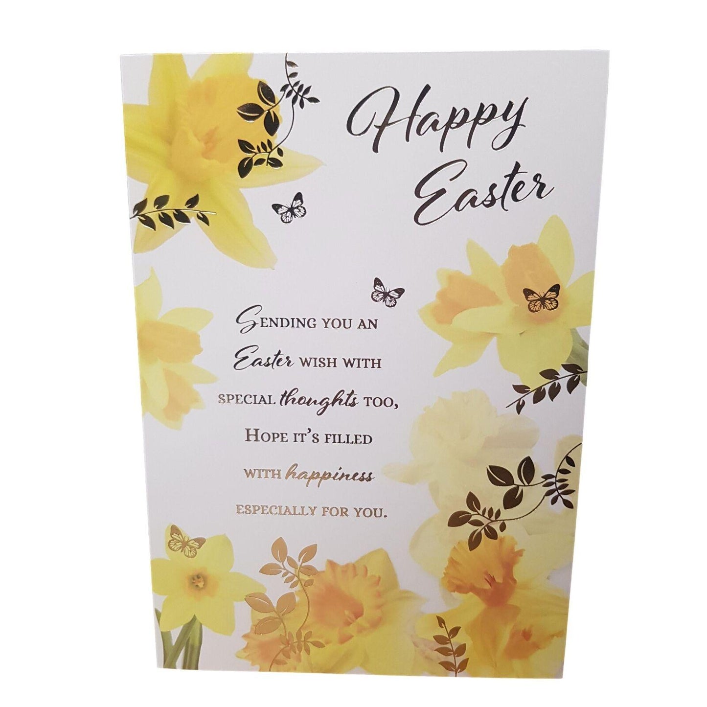 Easter - Greeting Card- Gold Foil - Multi Buy - Free P&P