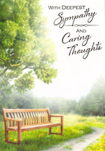 Load image into Gallery viewer, Sympathy - Park Bench - Greeting Card - Free Postage
