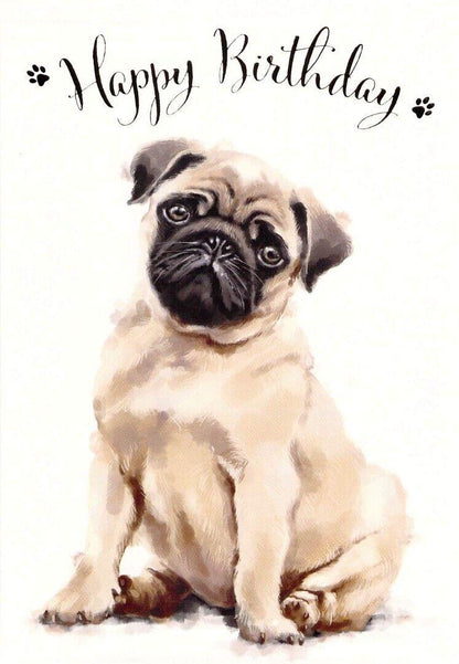 General Birthday - Pug - Greeting Card