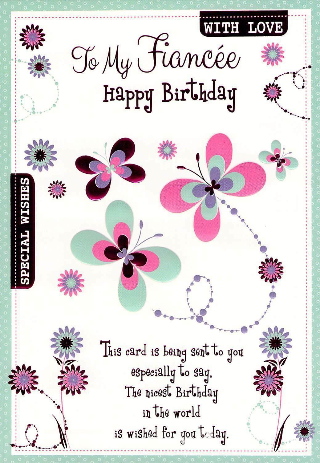 Fiance Birthday - Greeting Card - Free Postage
