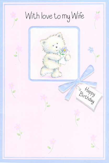 Wife Birthday - Greeting Card - Brand New