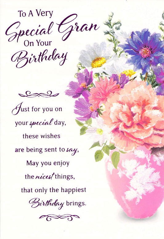 This Gran Birthday - Greeting Card - Brand New is a Greeting Card priced at £ 1.75 from Made To Be Treasured range. Produced by n/a for excellent quality