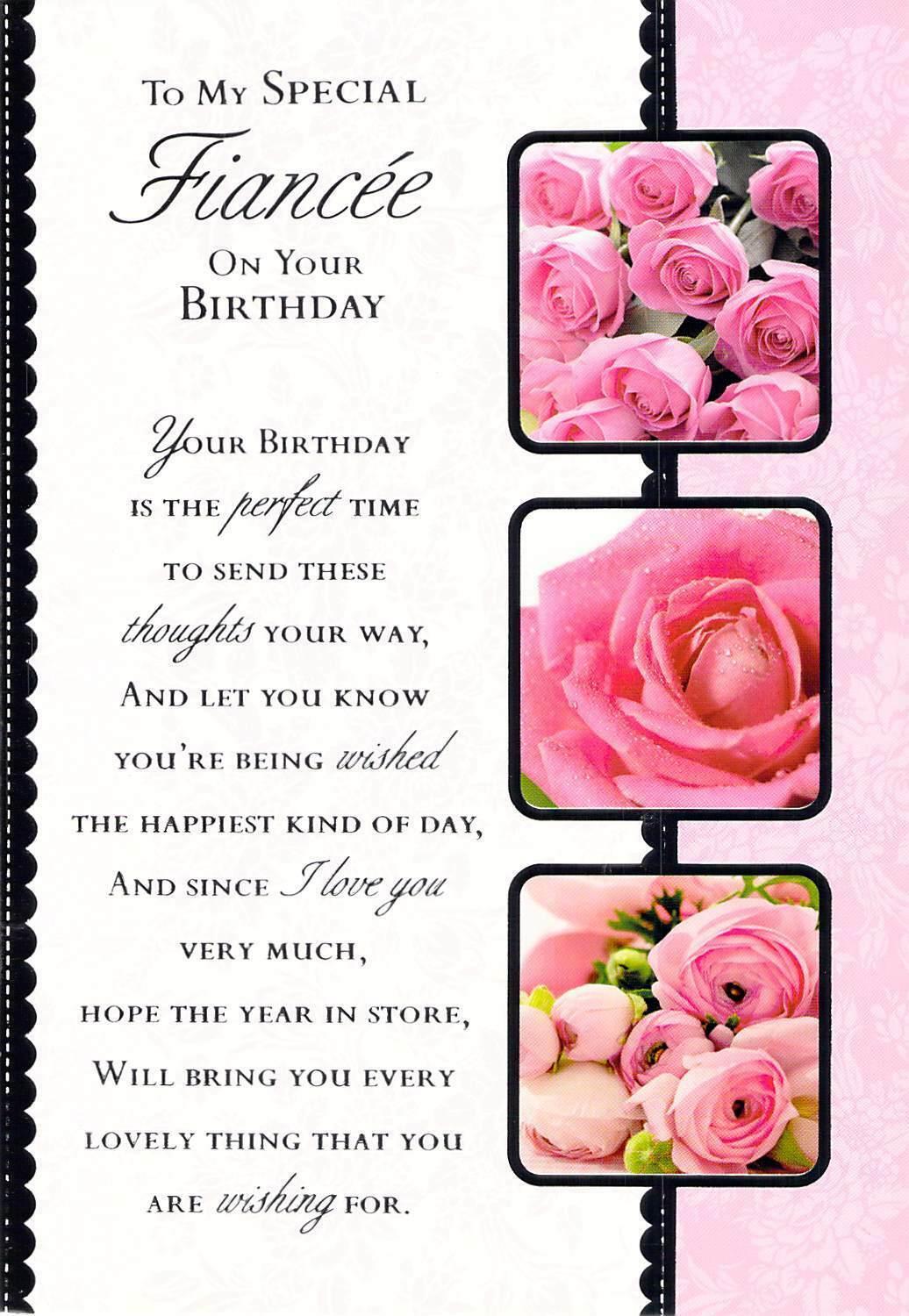 Fiance Birthday - Greeting Card - Multi Buy Discount