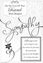 Load image into Gallery viewer, GREETING CARD - SYMPATHY- F3-4
