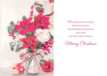 Load image into Gallery viewer, Christmas - Special Granddaughter - Flowers -  Greeting Card
