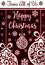 Load image into Gallery viewer, Christmas - From All Of Us - Shiny red - Greeting Card
