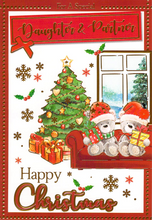 Load image into Gallery viewer, Christmas - Daughter &amp; partner -  Greeting Card
