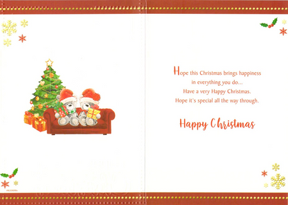 Christmas - Daughter & partner -  Greeting Card