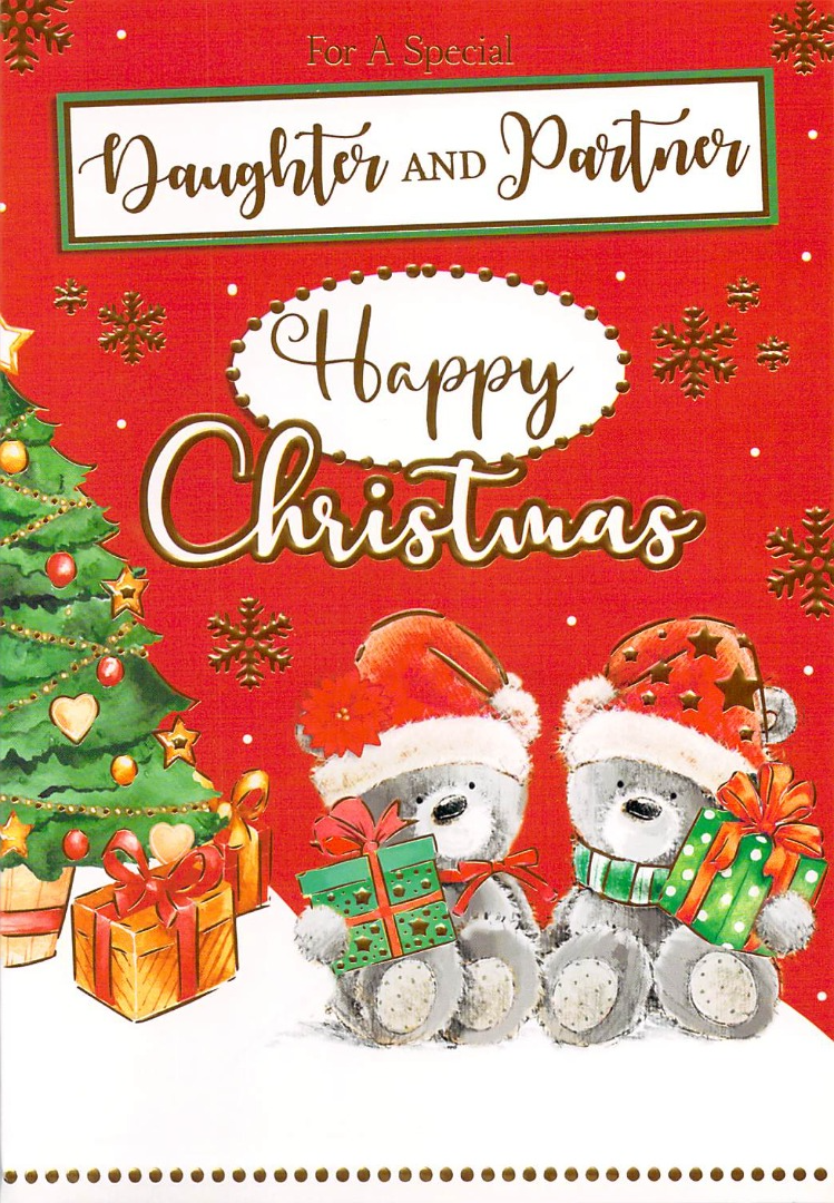 Christmas - Daughter & Partner -  Greeting Card