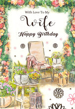 Load image into Gallery viewer, Wife - Birthday - Greeting Card - wrapped
