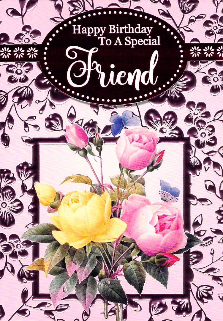Friend - Birthday - Greeting Card - wrapped