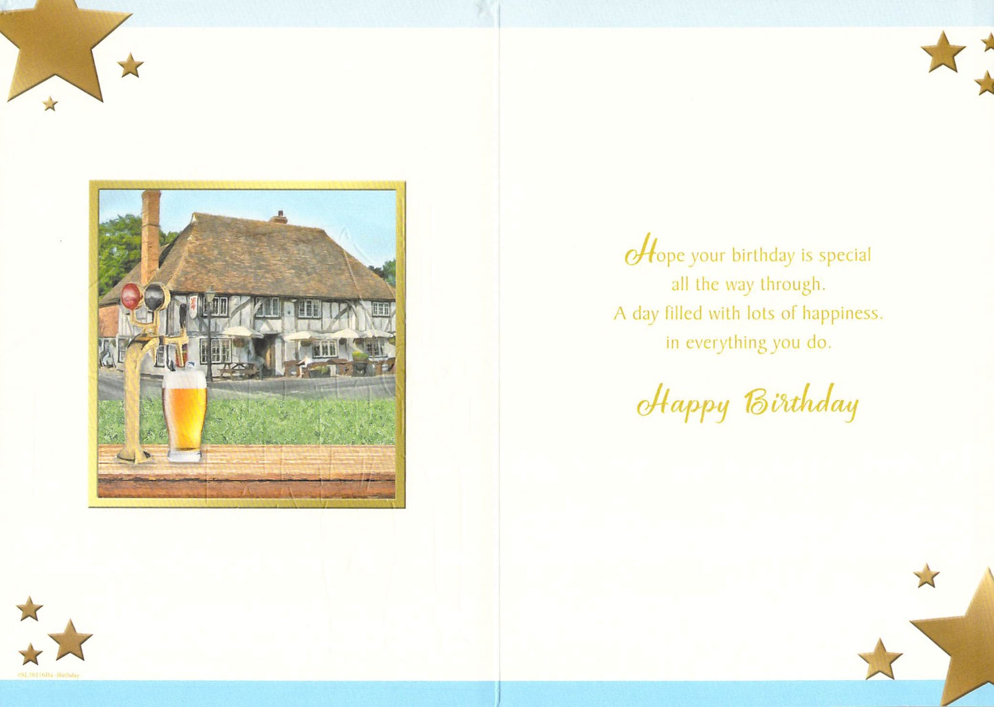 Son - Birthday - Pub - Greeting Card - wrapped