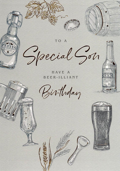 Son  - Birthday - Greeting Card - Unwrapped