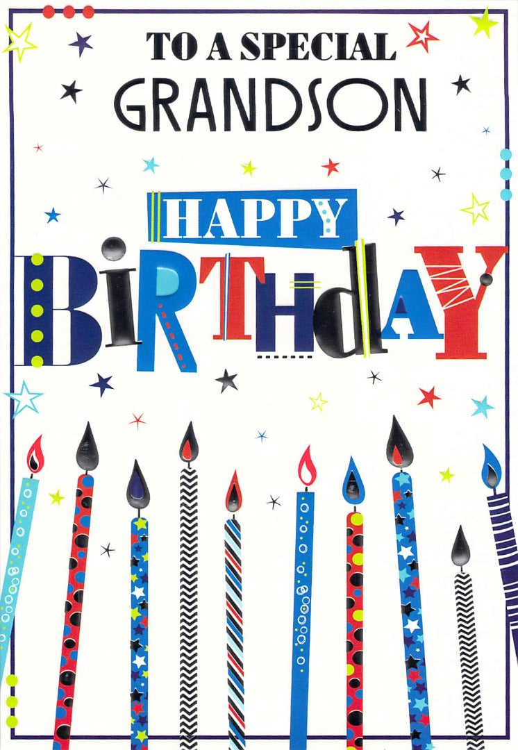 Birthday - Grandson - Greeting Card