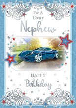 Load image into Gallery viewer, Nephew - Car -Birthday Greeting Card
