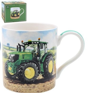 Green Tractor Mug - Large - Boxed - Great Gift
