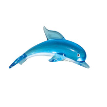 Load image into Gallery viewer, Glass Dolphin - Expertly Crafted - Gift Boxed - Light Blue
