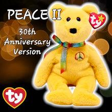 Load image into Gallery viewer, 2023 PEACE II Yellow BEAR 30th Anniversary Ty Beanie Babies *MWMT*

