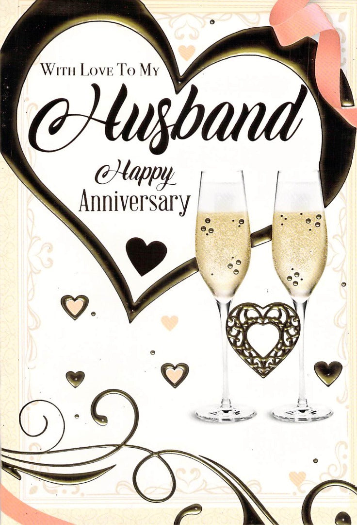 Husband - Anniversary - Greeting Card