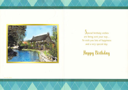 Grandson  Birthday  - Gold Foiled - Greeting Card