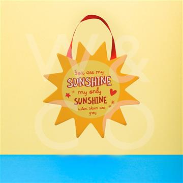 Sunshine Plaque - Sun - My Only Sunshine - Hanging