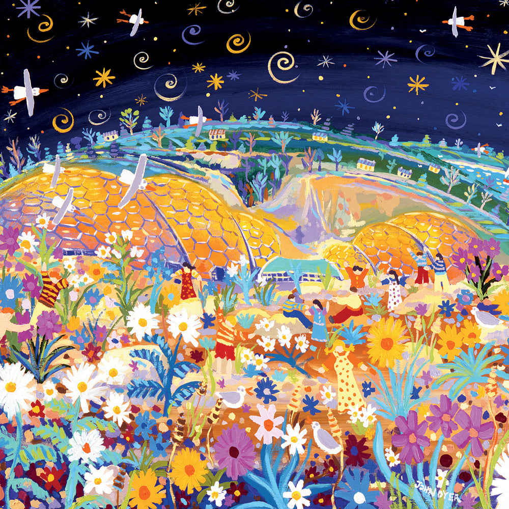 John Dyer Greeting Card - Eden Project - Blank Inside