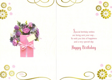Load image into Gallery viewer, 70th - Birthday - Flowers - Greeting Card

