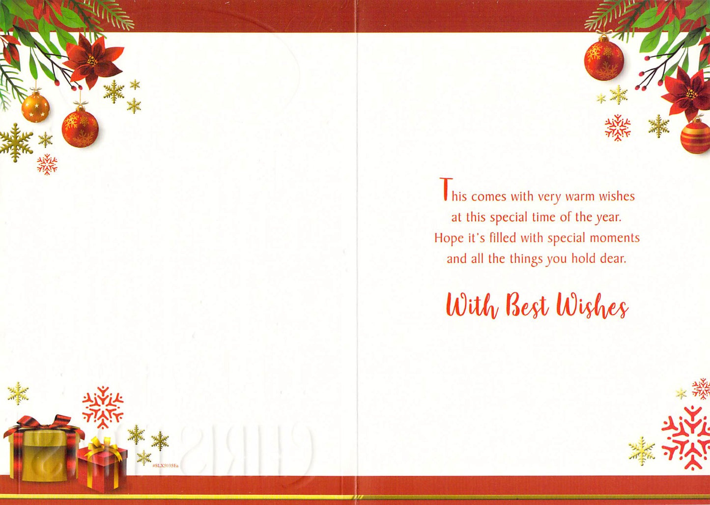 Family - Christmas - Baubles/Presents - Greeting Card