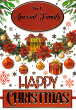 Load image into Gallery viewer, Family - Christmas - Baubles/Presents - Greeting Card
