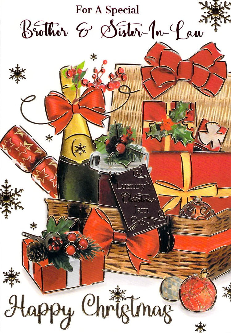 Brother & Sister In Law  - Christmas - Hamper - Greeting Card