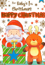 Load image into Gallery viewer, Baby 1st Christmas  - Christmas -Santa - Greeting Card
