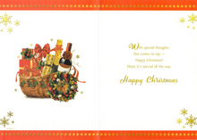 Load image into Gallery viewer, Brother &amp; Sister In Law  - Christmas - Hamper / Wine - Greeting Card
