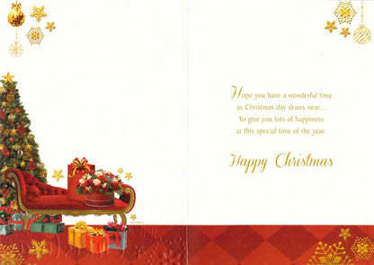 Sister - Christmas - Sleigh - Greeting Card