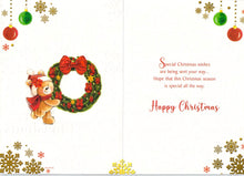 Load image into Gallery viewer, Mummy - Christmas - Bear/Wreath - Greeting Card
