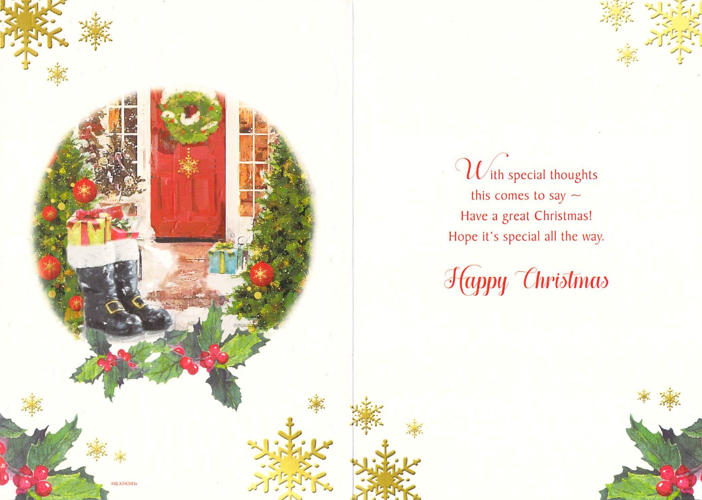 Dad - Christmas - Door - Greeting Card