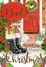 Load image into Gallery viewer, Dad - Christmas - Door - Greeting Card
