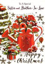 Load image into Gallery viewer, Sister And Brother In Law - Christmas - Watercan - Greeting Card
