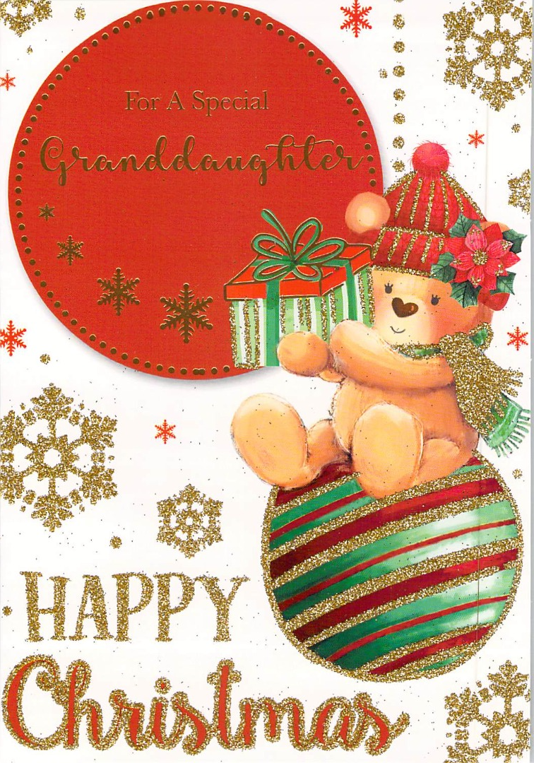 Granddaughter - Christmas - Bauble - Greeting Card